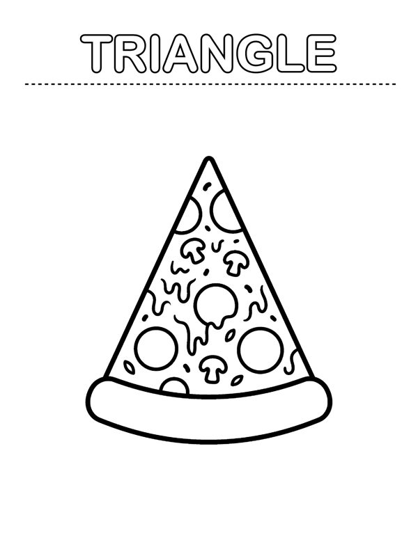 Numbers & Shapes Coloring Pages for Preschool & Kindergarten page 13