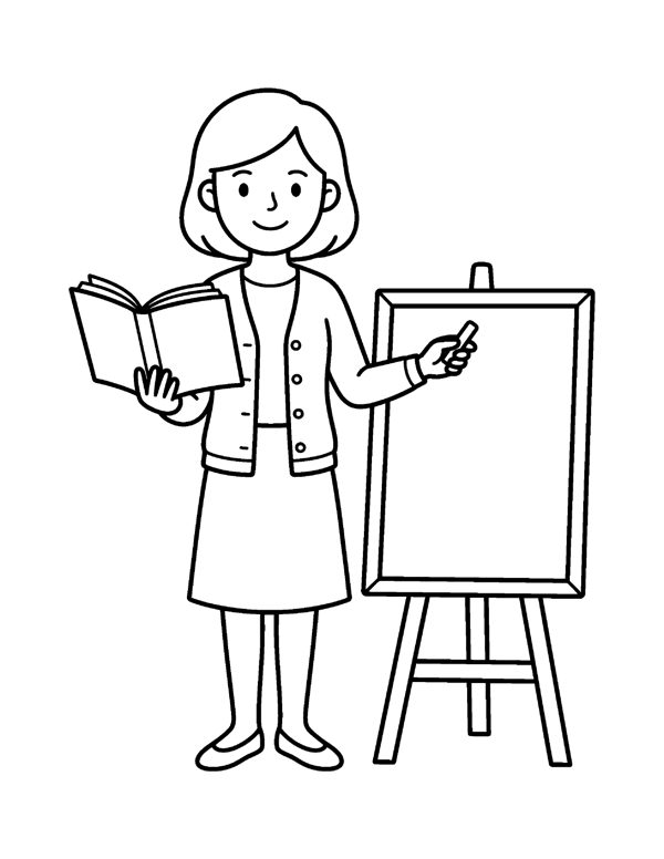 Community Helpers Coloring Pages for Kids page 5