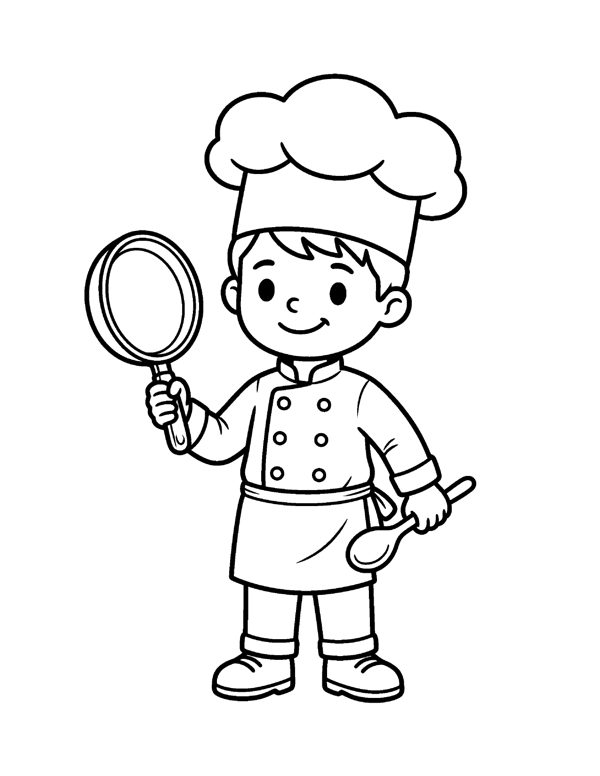 Community Helpers Coloring Pages for Kids page 7