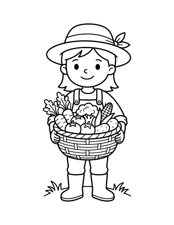Community Helpers Coloring Pages for Kids page 8