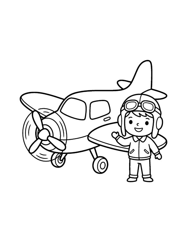 Community Helpers Coloring Pages for Kids page 14