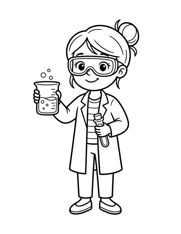 Community Helpers Coloring Pages for Kids page 16