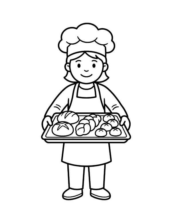Community Helpers Coloring Pages for Kids page 17