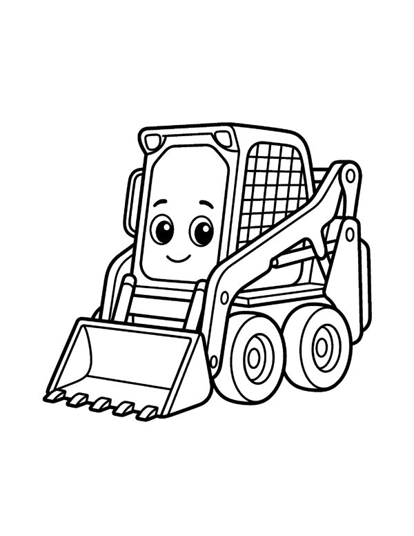 Construction Truck Coloring Pages for Kids page 18