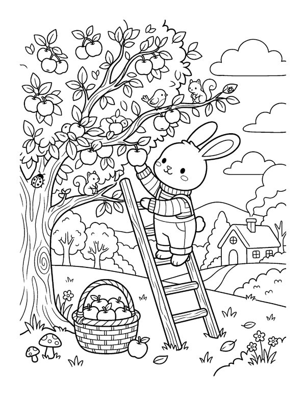 Cozy Autumn Coloring Pages for Adults & Teens page 3