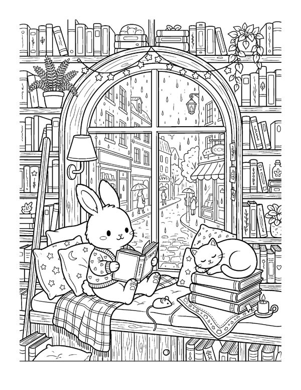 Cozy Autumn Coloring Pages for Adults & Teens page 6