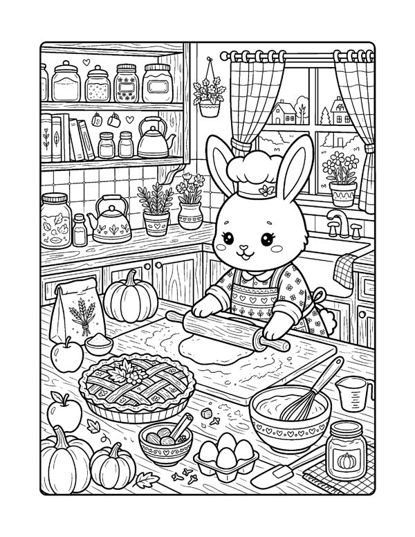 Cozy Autumn Coloring Pages for Adults & Teens page 14