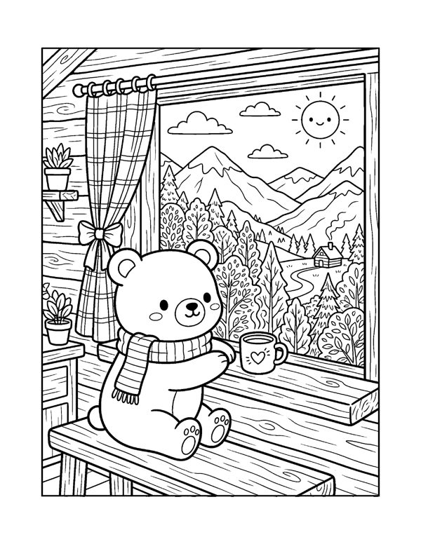 Cozy Autumn Coloring Pages for Adults & Teens page 18