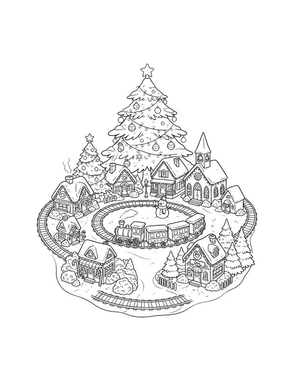 Cozy Christmas Coloring Pages Vol. 2 page 6