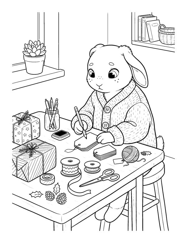 Cozy Christmas Coloring Pages Vol. 2 page 8