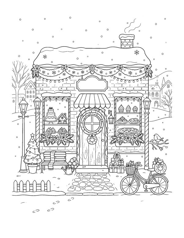 Cozy Christmas Coloring Pages Vol. 2 page 9