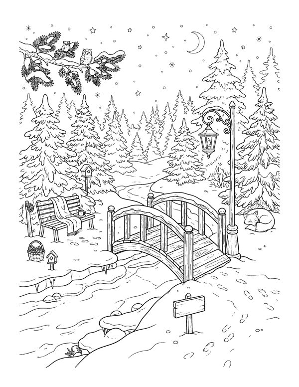 Cozy Christmas Coloring Pages Vol. 2 page 10