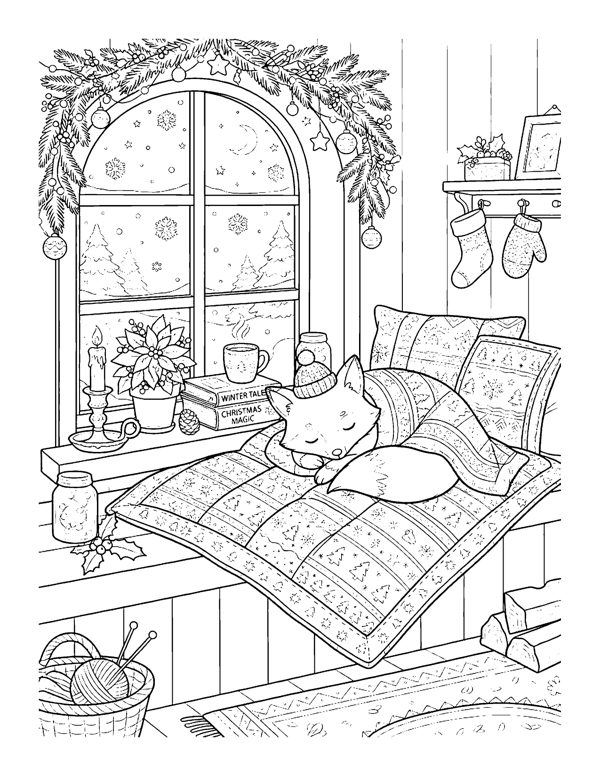 Cozy Christmas Coloring Pages Vol. 2 page 14