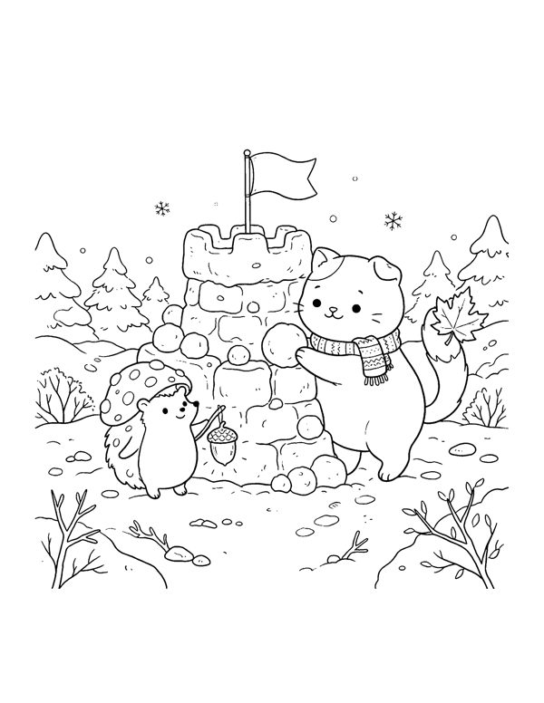 Cozy Christmas Coloring Pages Vol. 2 page 16