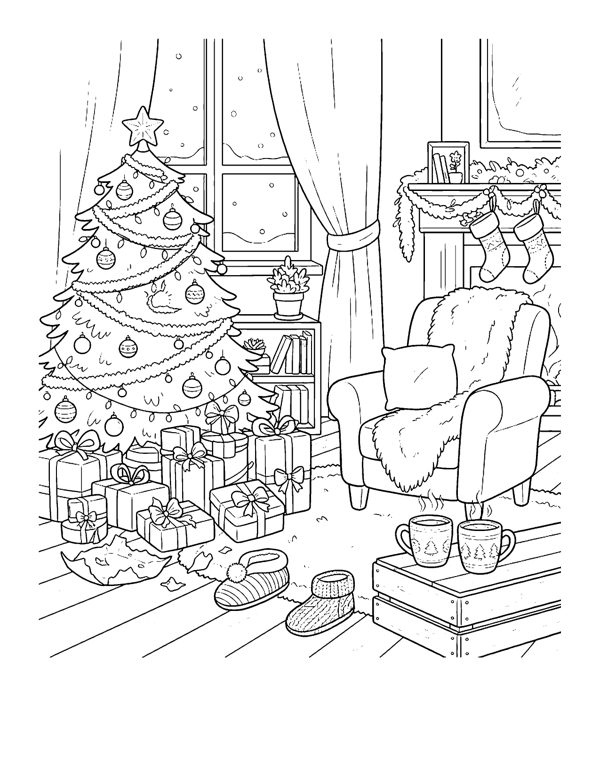 Cozy Christmas Coloring Pages Vol. 2 page 17