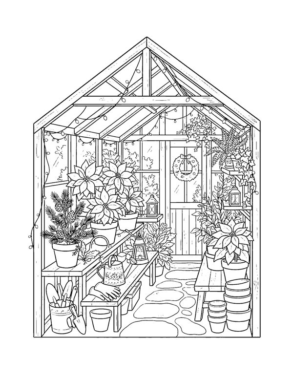 Cozy Christmas Coloring Pages Vol. 2 page 18