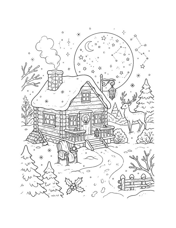 Cozy Christmas Coloring Pages Vol. 2 page 20