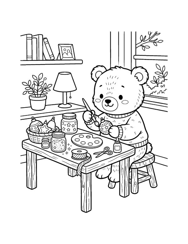 Cozy Christmas Coloring Pages for Adults & Teens page 11