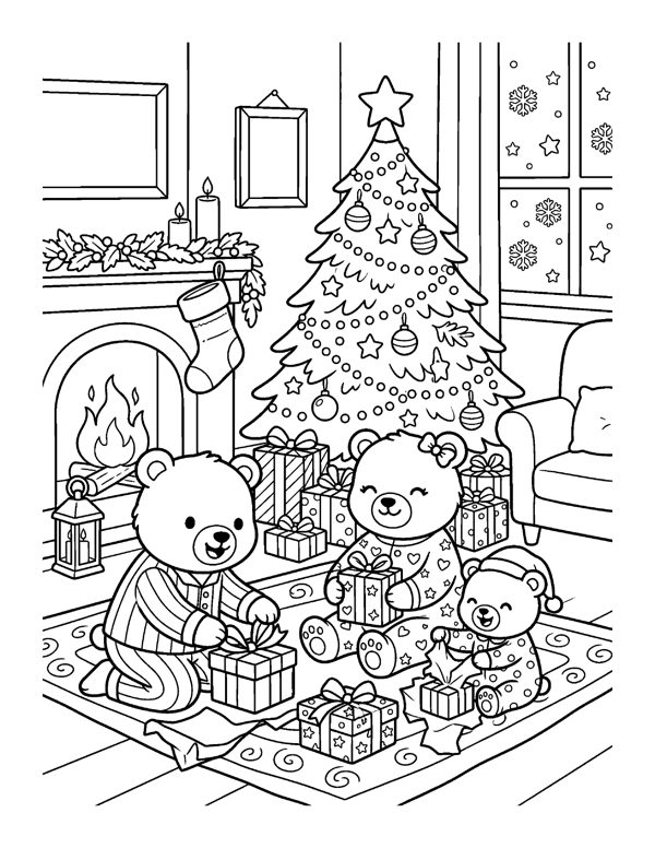Cozy Christmas Coloring Pages for Adults & Teens page 18