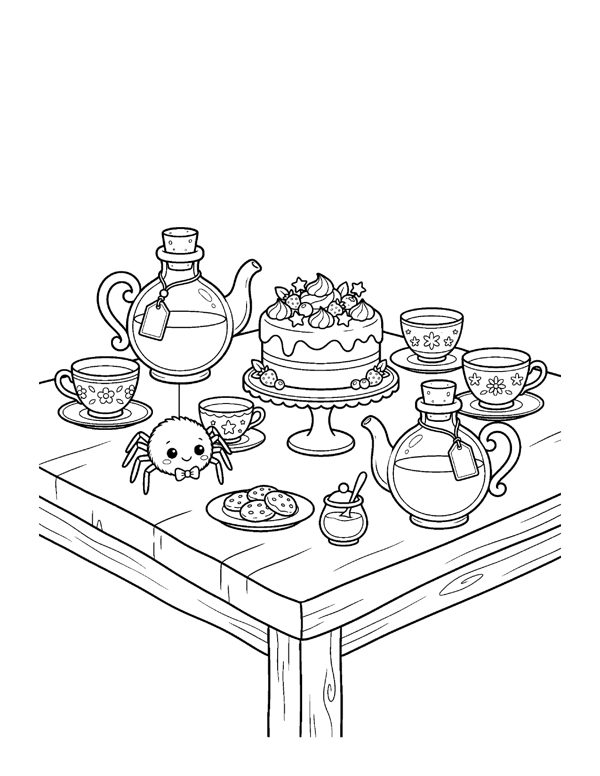 Cozy Halloween Coloring Pages for Adults & Teens - Set 2 page 14