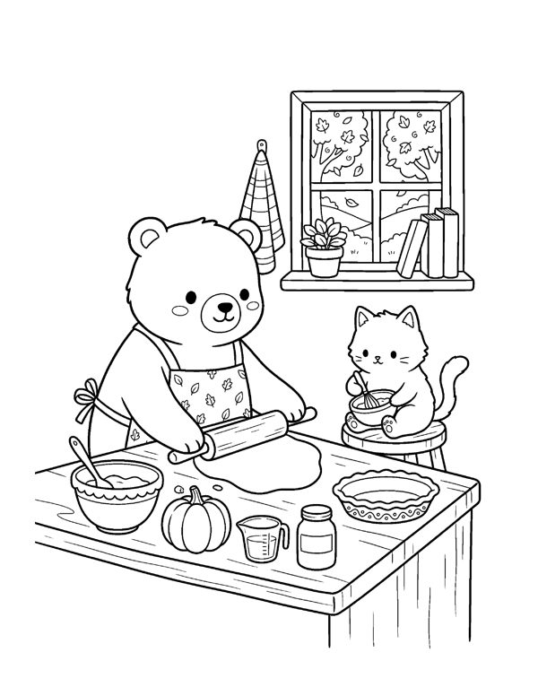 Cozy Halloween Coloring Pages for Adults & Teens page 18