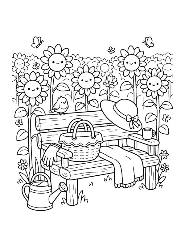 Cozy Pumpkin Patch Coloring Pages for Adults & Teens page 14