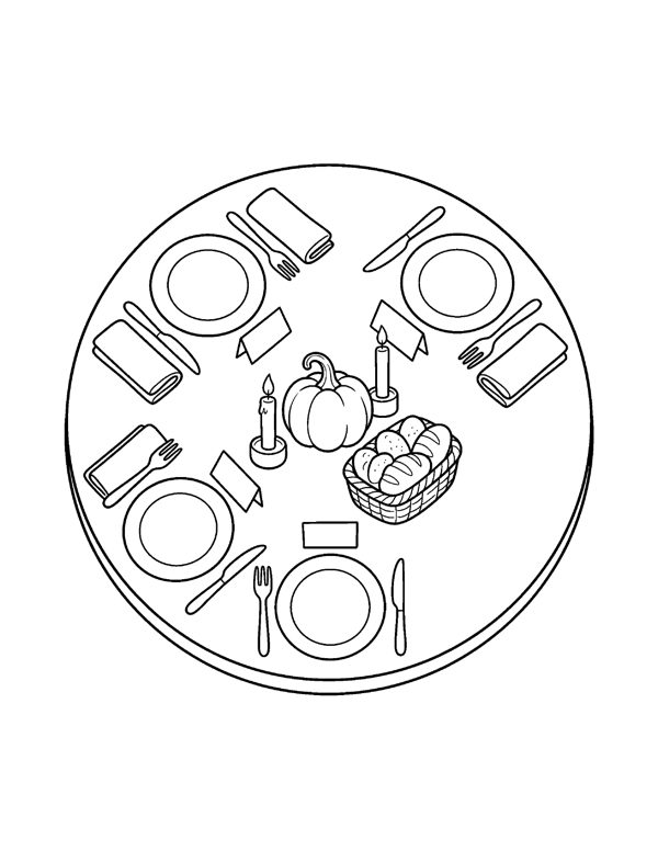 Cozy Thanksgiving Coloring Pages - Set 2 free sample