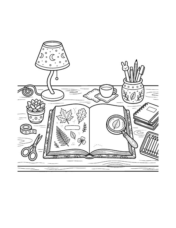 Cozy Thanksgiving Coloring Pages - Set 2 page 13