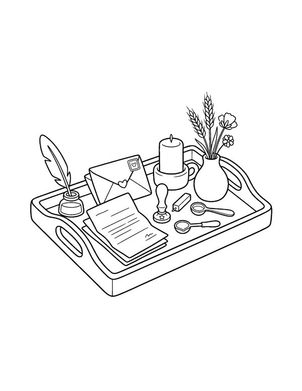 Cozy Thanksgiving Coloring Pages - Set 2 page 18