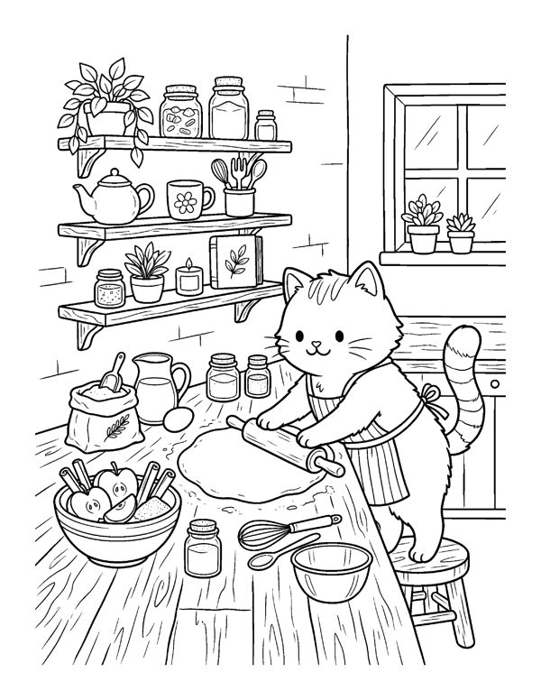 Cozy Thanksgiving Coloring Pages for Adults & Teens page 8