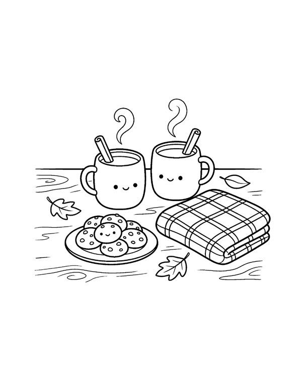 Cozy Thanksgiving Coloring Pages for Adults & Teens page 11