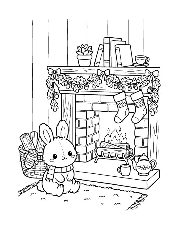Cozy Thanksgiving Coloring Pages for Adults & Teens page 13