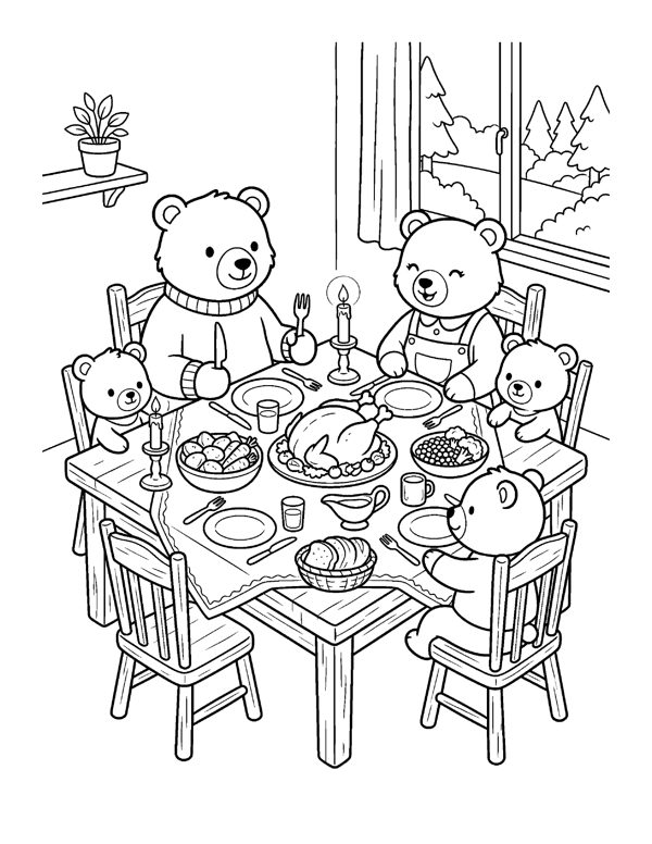Cozy Thanksgiving Coloring Pages for Adults & Teens page 16