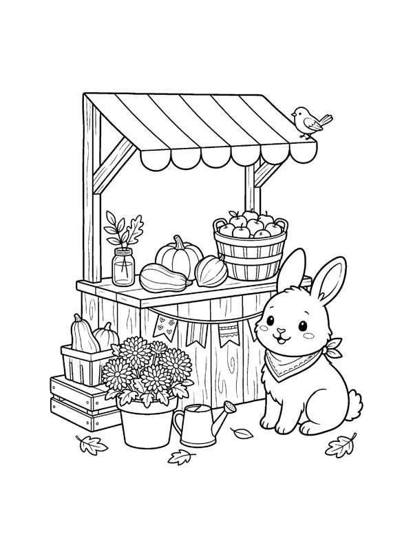 Cozy Thanksgiving Coloring Pages for Adults & Teens page 19
