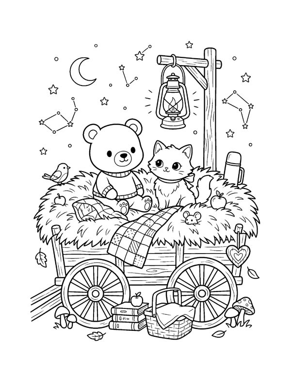 Cozy Thanksgiving Coloring Pages for Adults & Teens page 20