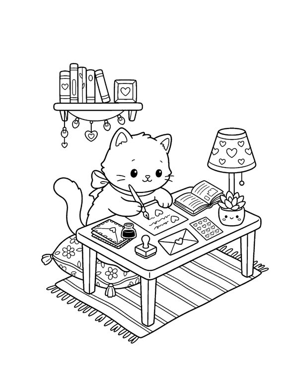 20 Cute Valentine & Love Coloring Pages for Adults & Teens