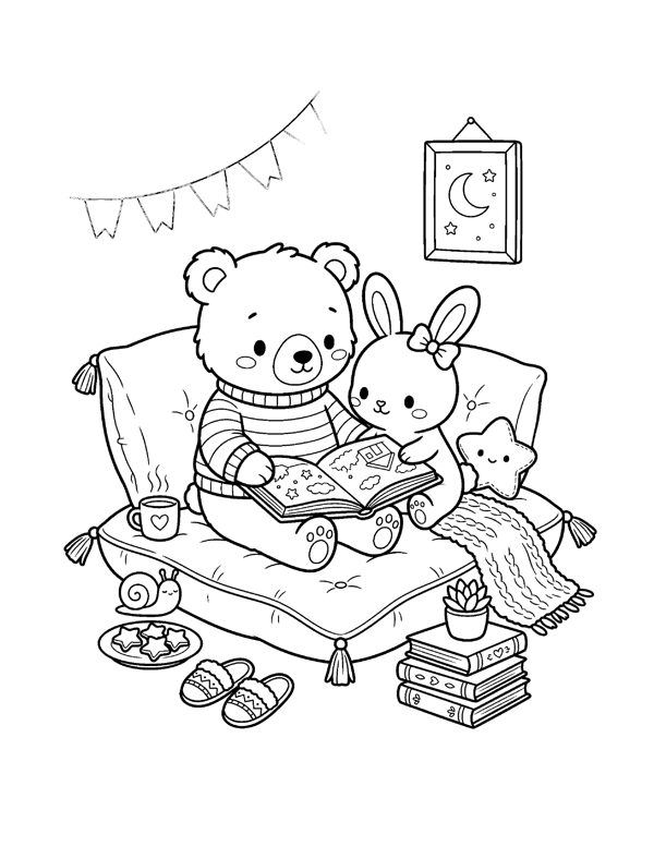 20 Cute Valentine & Love Coloring Pages for Adults & Teens page 7
