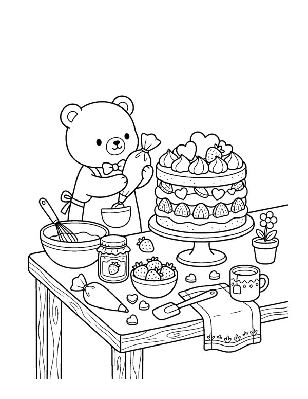 20 Cute Valentine & Love Coloring Pages for Adults & Teens page 10