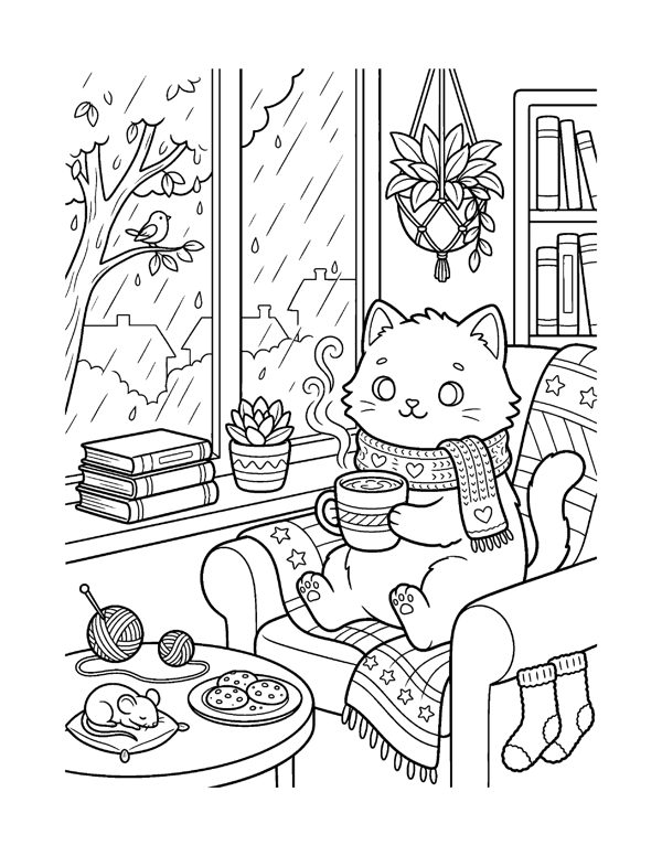20 Cute Valentine & Love Coloring Pages for Adults & Teens page 11