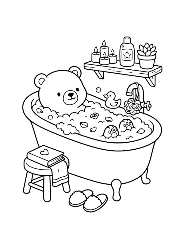 20 Cute Valentine & Love Coloring Pages for Adults & Teens page 17