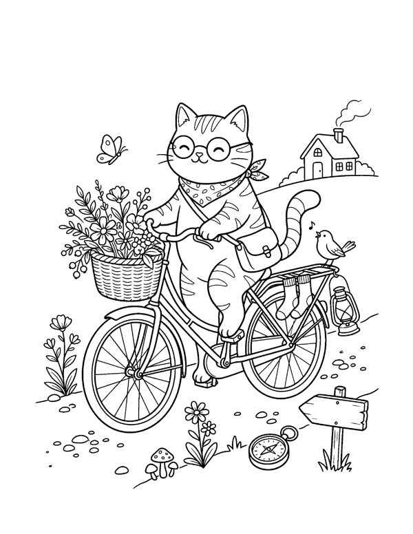 20 Cute Valentine & Love Coloring Pages for Adults & Teens page 18