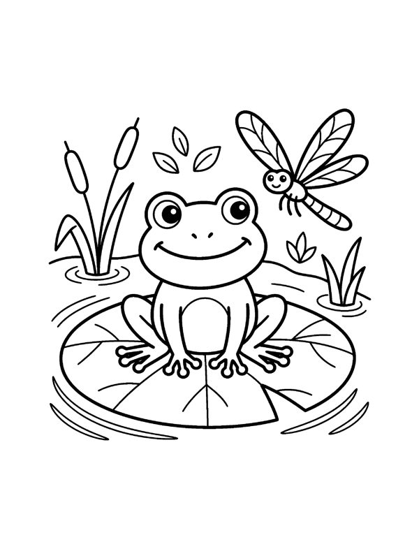 Cute Animal Coloring Pages for Kids page 10