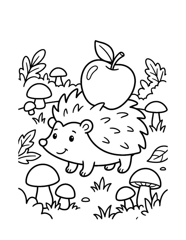 Cute Animal Coloring Pages for Kids page 13