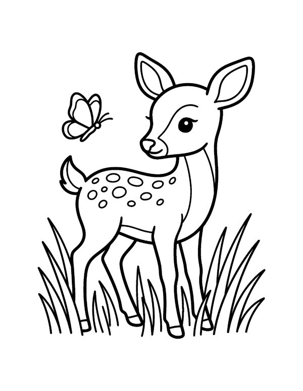 Cute Animal Coloring Pages for Kids page 18