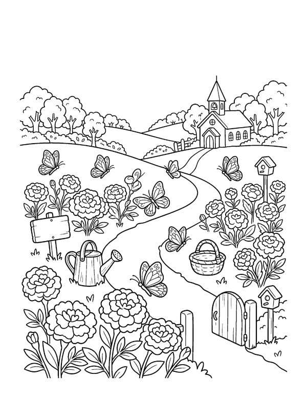 Cozy Day of the Dead Coloring Pages page 15
