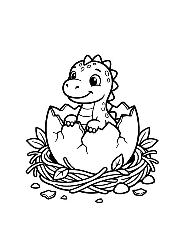 Dinosaur Coloring Pages for Kids page 5