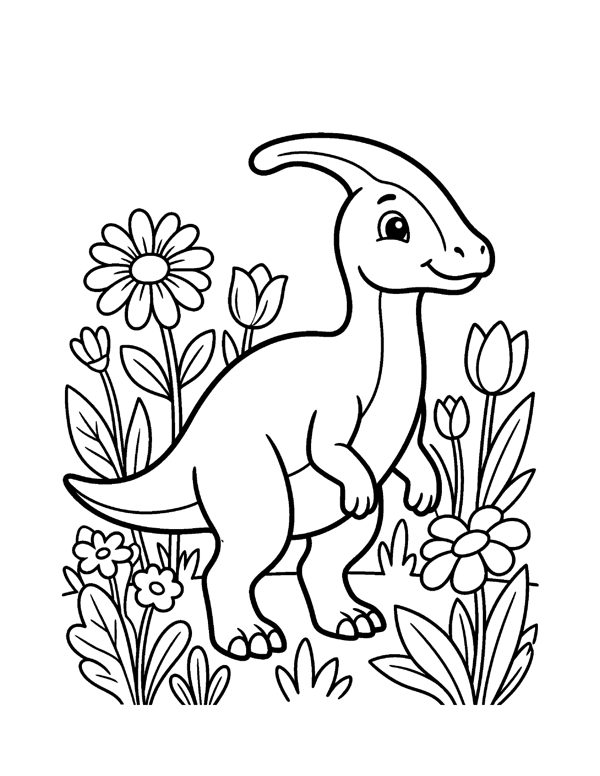 Dinosaur Coloring Pages for Kids page 13