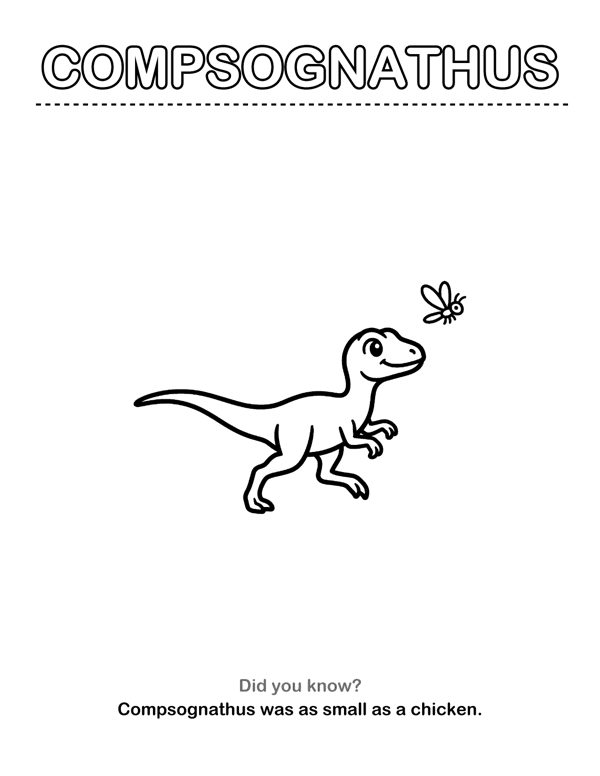 Dinosaur Coloring Pages with Name Tracing & Facts (Ages 3-5) page 14