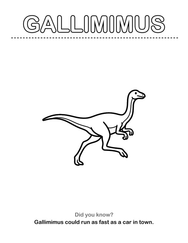 Dinosaur Coloring Pages with Name Tracing & Facts (Ages 3-5) page 17