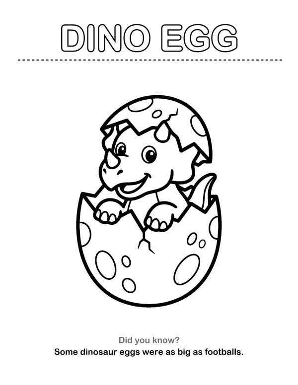 Dinosaur Coloring Pages with Name Tracing & Facts (Ages 3-5) free sample
